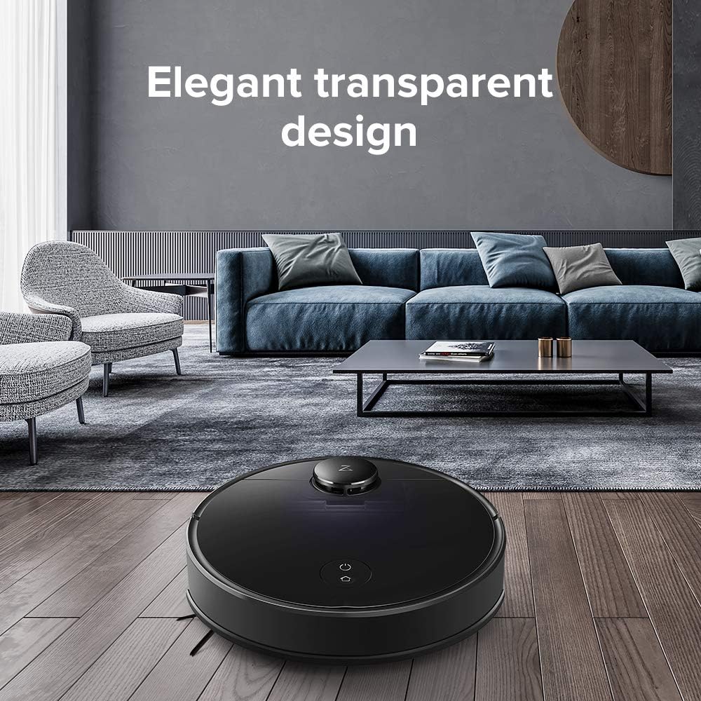 Roborock S4 Robot Vacuum, Precision Navigation, 2000Pa Strong Suction, Robotic Vacuum Cleaner with Mapping, Ideal for Pet Hair, Low-Pile Carpets & Most Floor Types -