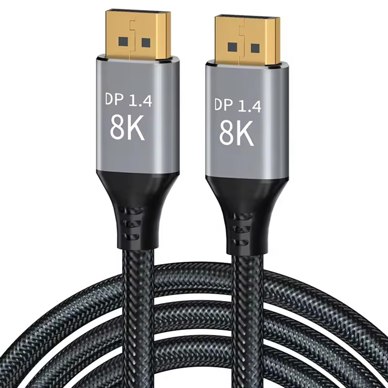 CableDeconn 7m 23ft DisplayPort Cable Ultra HD 8K 4K Copper DP 1.4 8K@60Hz 4K@144Hz High Speed HDCP 3D with 32.4Gbps Slim and Flexible DP to Displayport Cable
