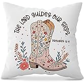 KDHTY Preppy Western Cowgirl Throw Pillows Covers 18X18,Preppy Cowgirl Room Decor Throw Pillowcases for Rustic Farmhouse,Country Room Decor for Girls