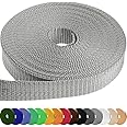 TECEUM 1" & 1.5" & 2" Webbing – 10 25 50 Yards – 40+ Colors – Heavy Duty 1 Inch 1.5 Inch 2 Inch Webbing for Climbing Outdoors Indoors Crafting DIY