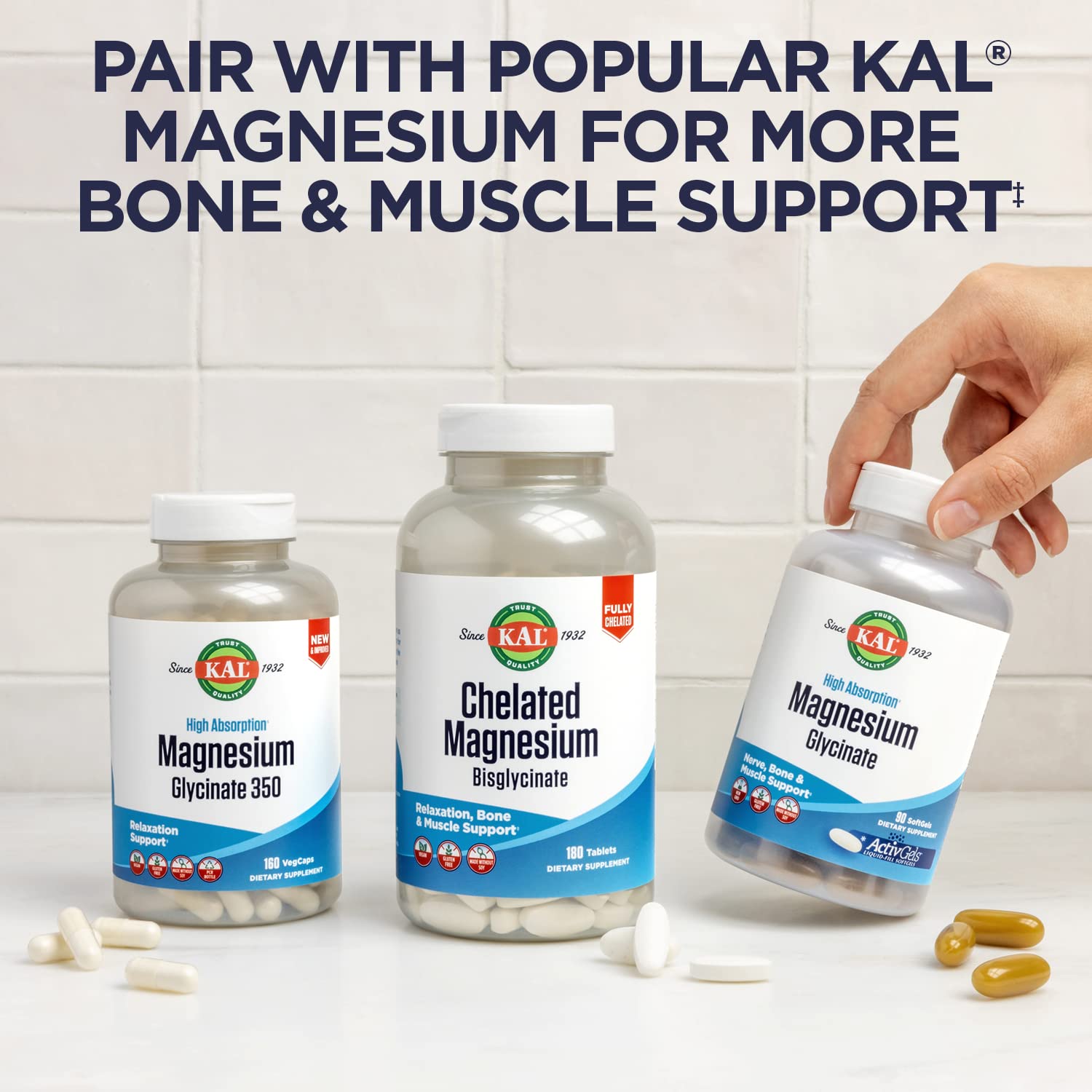 KAL Calcium Citrate Chewable Mixed Fruit Supplement, 60 Count