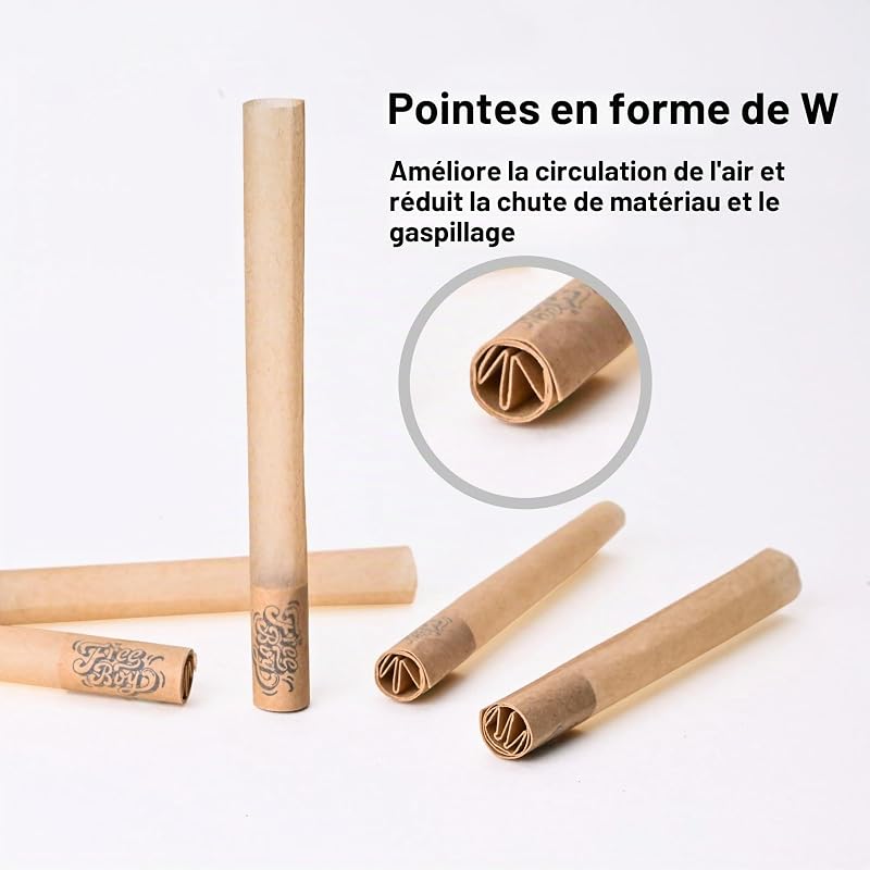 Machine à rouler les cigarettes + étui à cigarettes + 20 tubes filtrants non blanchis - injecteur de tabac manuel pour tubes de 8 mm de diamètre, complet avec accessoires roulants