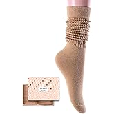 Zmart Women's Thin Slouch Socks - Scrunch Long High Slouchy Boot Socks 80s 90s