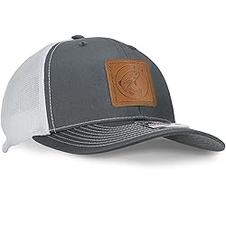 Fish Hook Leather Patch Hat | Machine-Stitched