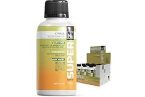 Nirvana Super Shots - Citrus Flavor - 2 fl oz - HMB-infused energy shots with Vitamin D3, B-Complex, and Caffeine Free - Helps Promote Energy and Wellness (12 Pack)