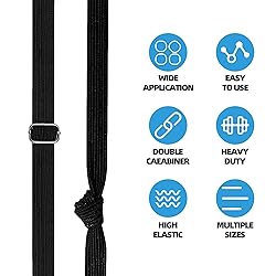 MILLAY 80inch Adjustable Bungee Cords with Hooks, 4