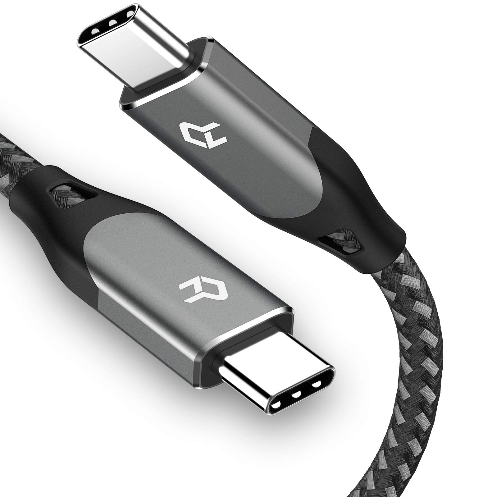 Rankie USB C to USB C 100W Cable, USB Type C Fast Charging Cable, Gray, 6 Feet