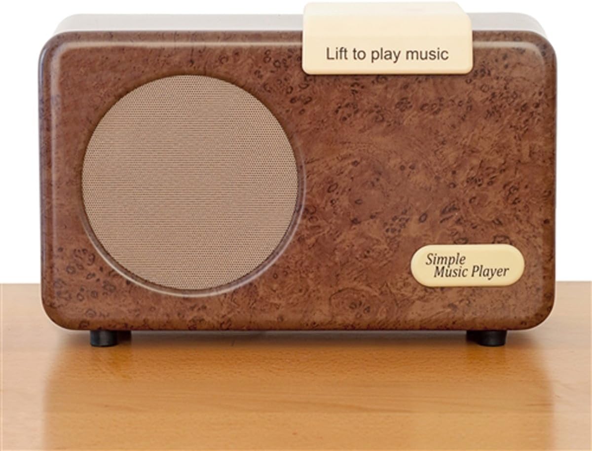The Simple Music Player MP3 music box for Alzheimer's and dementia Walnut Color