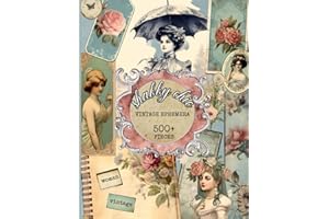 Vintage Victorian Shabby Chic Ephemera Book: 500+ Beautiful Ephemera Images, Tags, Stamps, Labels, Envelopes & More For Cut Out, Junk Journals, Collage, Or Scrapbooking