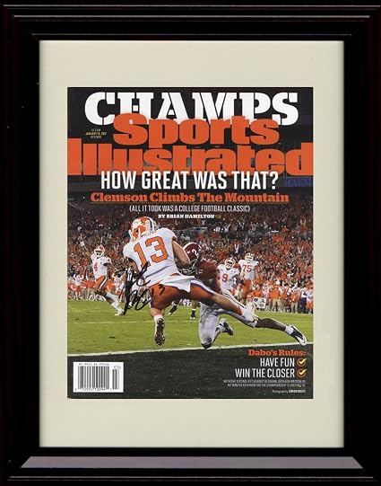 Amazoncom Framed Clemson Tigers National Champs Sports