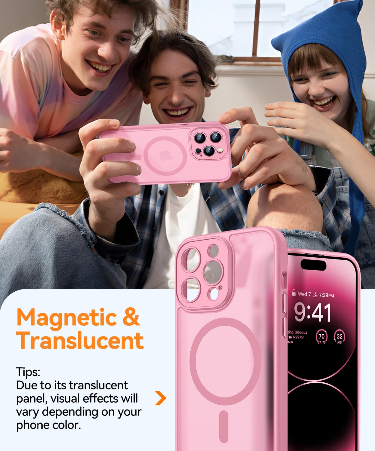 CANSHN Magnetic Compatible with iPhone 14 Pro Max