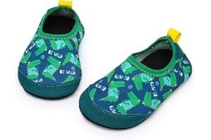 Apolter Baby Boys and Girls Swim Water Shoes Barefoot Aqua Socks Non-Slip for Beach Pool Toddler Kids