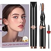 Heated Eyelash Curler - 2 in 1 Clip-Type Eyelash Curlers - Electric Eyelash Curler Rechargeable for 24H Long Lasting, 3 Heating Modes, 8S Fast Heating, Makeup Tool Gifts for Women Girls, Black-FA