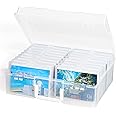 Lifewit 18 Inner Photo Storage Box, 4" x 6" Photo Case, Clear Craft Keeper, Plastic Organizer Boxes for Seed, Cards, Stickers