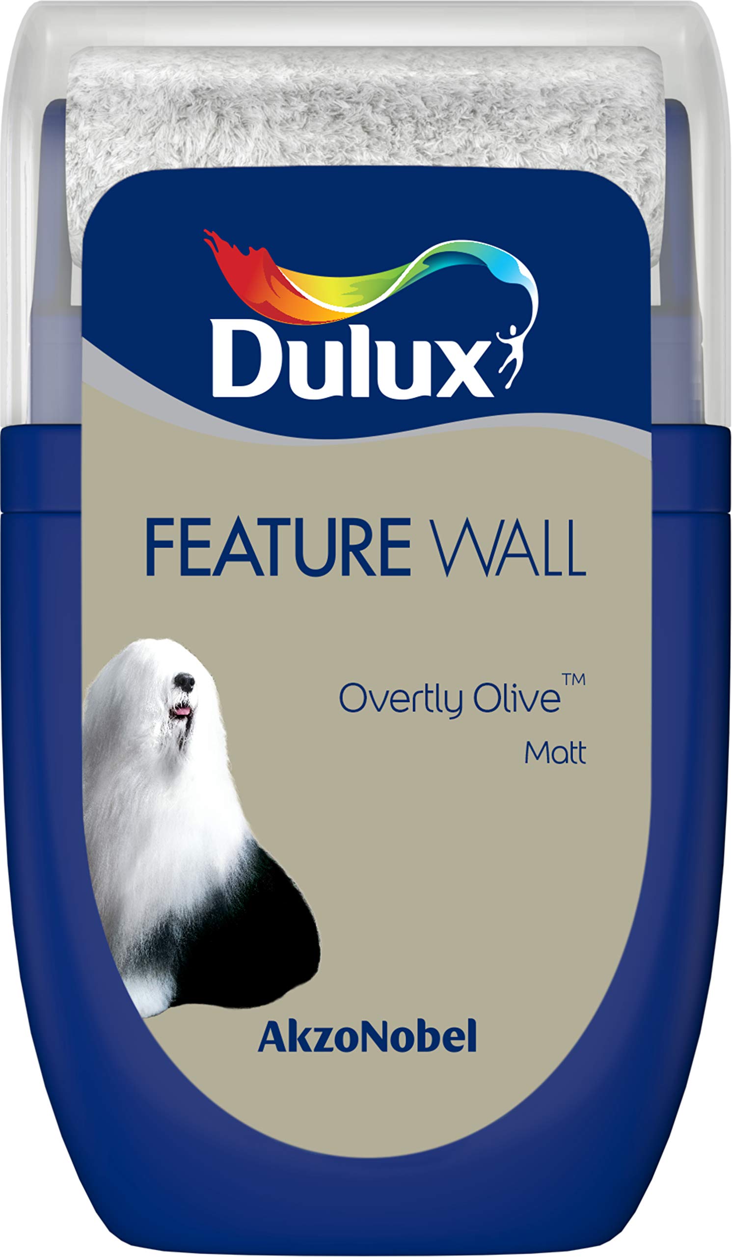 Dulux Feature Wall Tester Paint, Overtly Olive, 30 ml