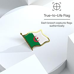 Algeria Flag Lapel Pin - Enamel Metal National