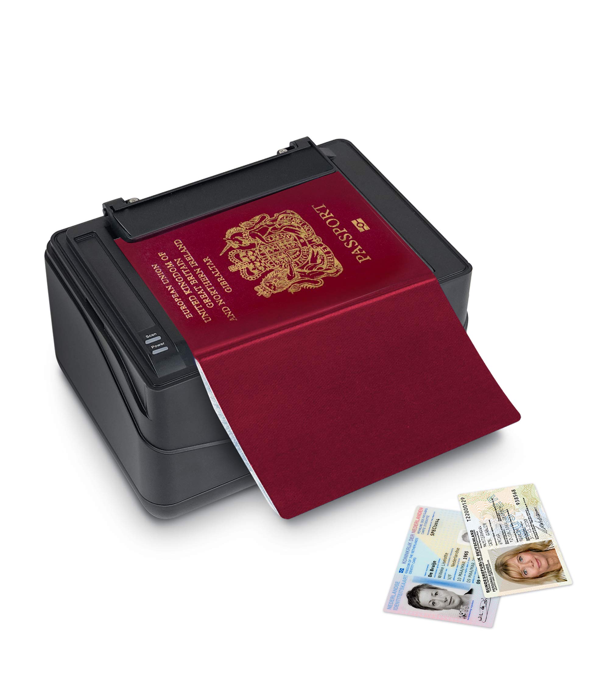 Plustek X Mini Passport Scanner, Compatible with ICAO Doc 9303 Standard with Fast Recognition Speed Scanner Reader