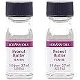 LorAnn Oils Super Strength Flavoring - Used For Candy Making, Flavoring, Baking, Hard Candy, & Flavor Oils - Bold, Natural Flavors 4X Stronger Than Extracts - Peanut Butter, Pack of 2, 0.125 fl oz