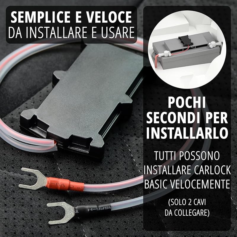 BASIC: Antifurto Auto, GPS Tracker in Tempo Reale con Sistema di Allarme tramite Smartphone, con Dispositivo e App, Preciso e Facile da Usare