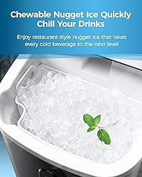 Ice Makers Countertop Nugget Ice Cubes, Portable