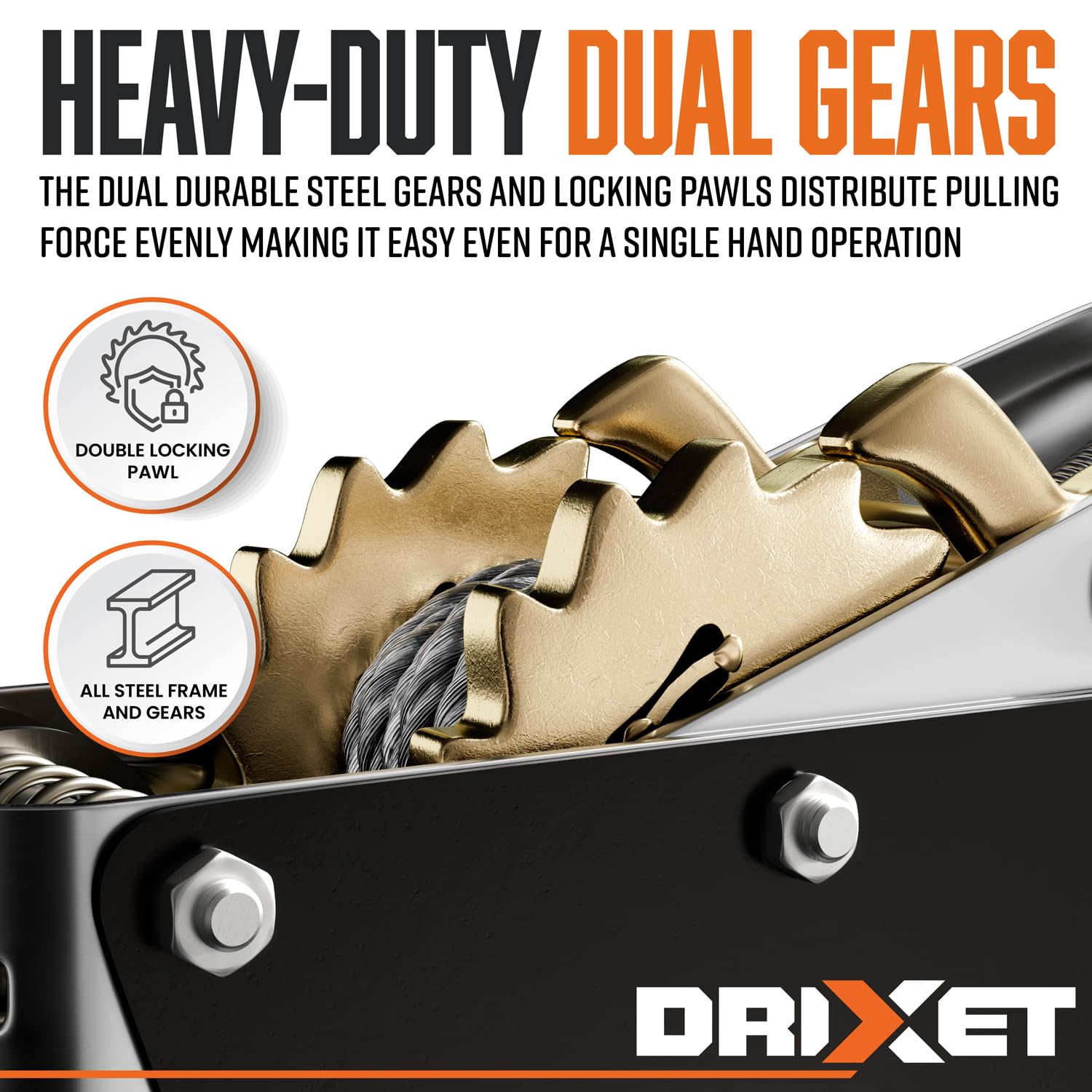 Come Along Winch Heavy Duty 4 Ton Power Puller Hand Winch With Cable And Pulley Come Along