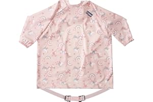 BIBaDO Mess Proof Baby Feeding Bibs, Long Sleeve Weaning Essential 6 to 36 Months Toddler Bib, Waterproof, Machine Washable