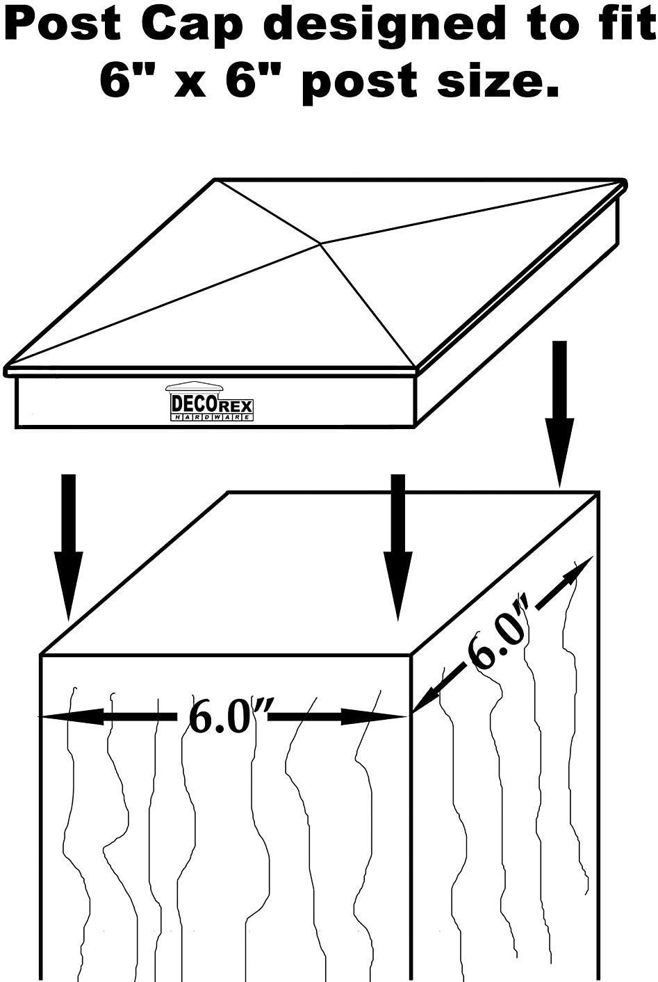 barrette solar post caps on Amazon Com True 6 X 6 Heavy Duty Aluminium Pyramid Post Cap For Wood Posts Black Garden Outdoor