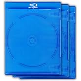 Original Single Blu Ray Cases (3 Pack) &ndash; Studio Quality Replacement Blu-ray Boxes | 1 Disc Storage Case | 12MM Standard Size | Eco-Friendly Blue Ray Cases