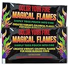Magical Flames 25-pack: TWICE THE COLOR, half the price! Creates Vibrant, Rainbow Colored Flames