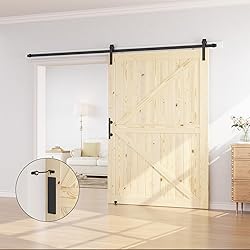SMARTSTANDARD 54in x 84in Sliding Barn Door with