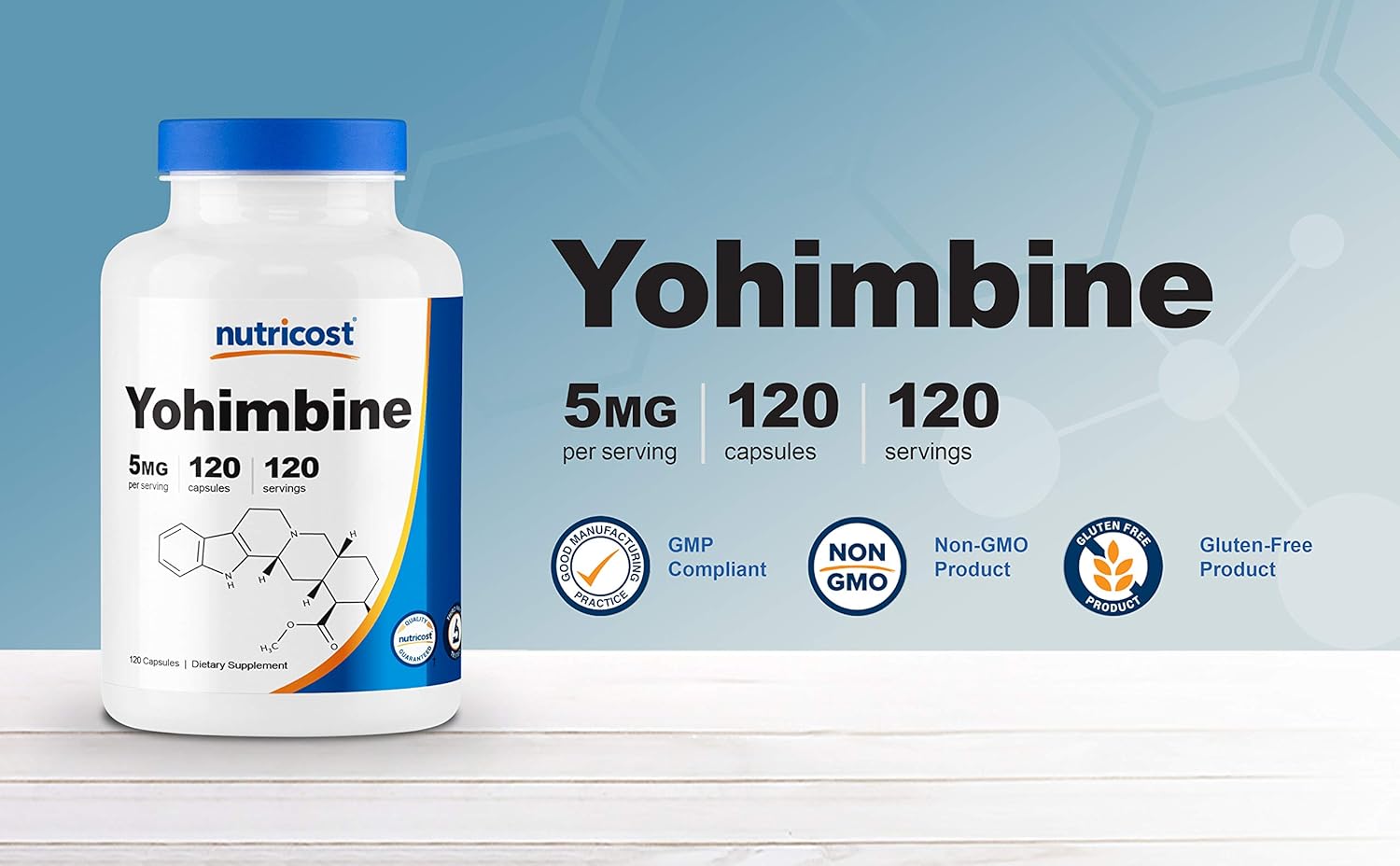 Nutricost Yohimbine HCl 5mg, 120 Capsules Extra Strength: Health & Personal Care