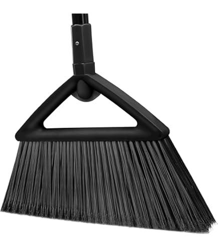 Indoor Outdoor Heavy Duty Angle Broom With Steel Broomstick For Easy Sweeping Easy Assembly Great Use For Home Kitchen Room Office Lobby Floor Pet Hair Sweeping - Jumbo Angle Broom And Outdoor