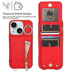 Jcxtrombulous Crossbody Wallet Case for iPhone 15
