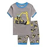 Little Hand Kids Excavator Cotton Pajamas for Boys