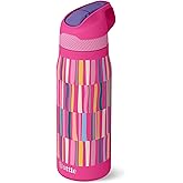 Ottle Cove Cruiser Stainless Steel Water Bottle - 24 oz Insulated Flask with Leak Proof Lid BPA-Free - Reusable Gym Water Bottle for Travel, Camping & Sports - Candy Stripes Allover