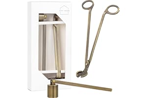 AIRY ABODE Candle Wick Trimmer and Candle Snuffer Accessory Set – Pick Your Color