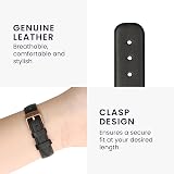 kwmobile Leather Strap for Garmin Lily Sport Watch Band Replacement Wristband view 4