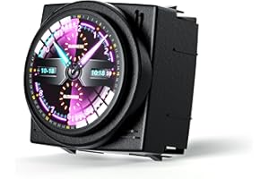 PEMP 1.43-inch OEM Style Car Smart LCD Clock Conversion Kit, 30+ Cool UI Dials, Support Custom Placement Images for Mercedes Benz W205 W213 W222 W463 W219 2014-2023 NTG5.0/NTG 5.5