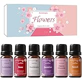 Floral Fragrance Oils, Aromtopia Flowers Essential Oils for Diffusers for Home, 6x10ml, Fragrance Oil for Candle Soap Making,