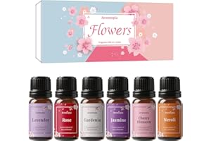 Floral Fragrance Oils, Aromtopia Flowers Essential Oils for Diffusers for Home, 6x10ml, Fragrance Oil for Candle Soap Making,
