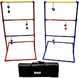 Sports Festival Premium Ladder Ball Toss Game Set with 6 Bolas and Carrying Case Outdoor Back Yard Games For Family Reunion Fun
