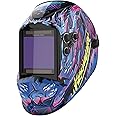 YESWELDER Large Viewing Screen 3.93"X3.66" True Color Solar Power Auto Darkening Welding Helmet, 4 Arc Sensor Wide Shade 4/5-9/9-13 for TIG MIG Arc Weld Grinding Welder Mask LYG-M800H-CP