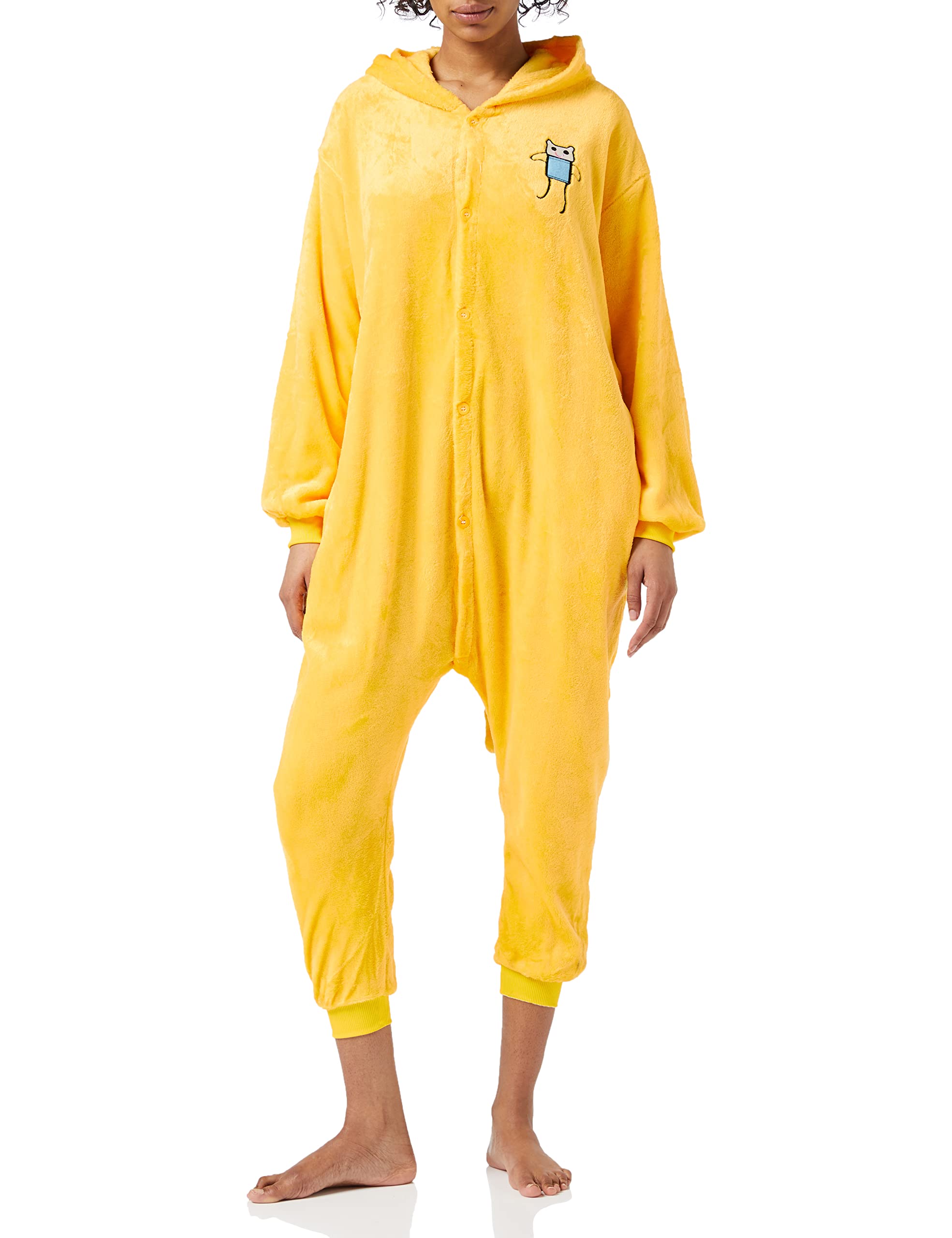 Everglamour 5055601172828 Onesie/Body Suit, Unisex-Adult, Yellow, X-Large