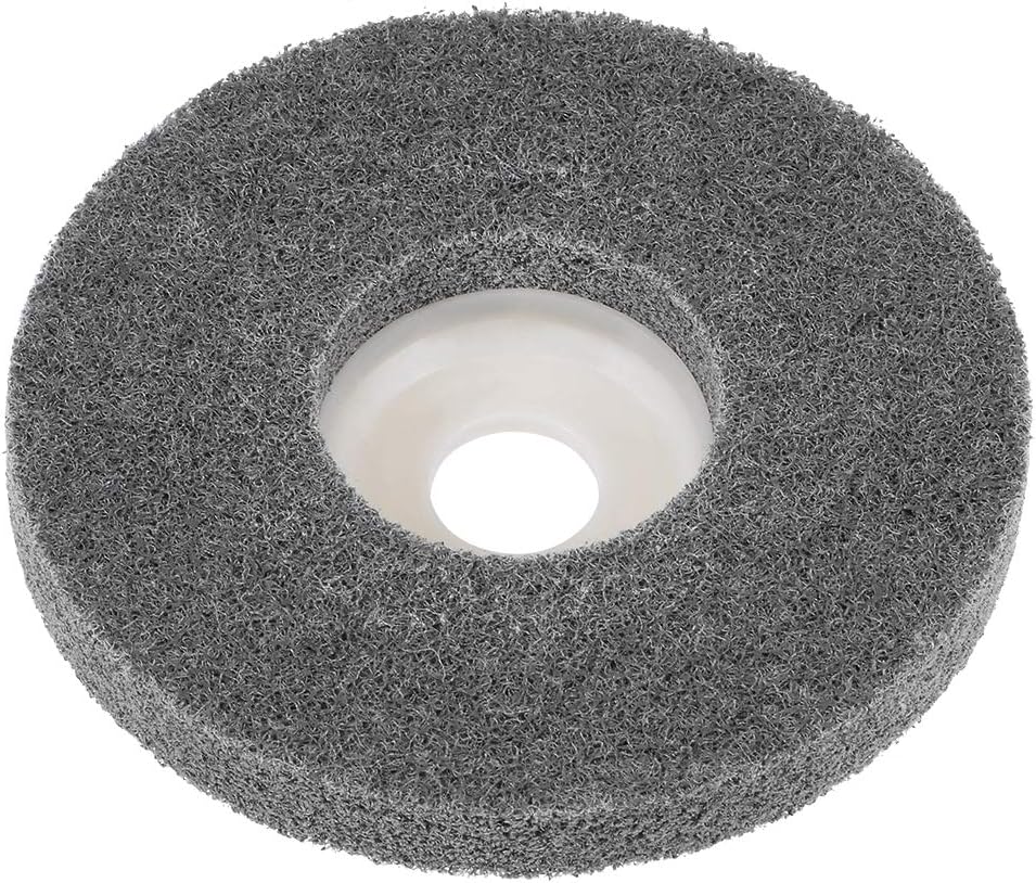 sourcing map 4 Inch Nylon Fiber Polishing Wheel Sanding Buffing 5/8 Inch Hole Abrasive Wheels for Angle Grinders - Image 4
