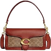 COACH Coated Canvas Signature Tabby Shoulder Bag 26 Tan Rust One Size