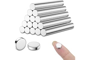 MAGABALLNET 250 Pack 5×2mm Strong Magnets, Neodymium Magnet, Small Magnets for Crafts, Refrigerator, Whiteboard, DIY, Office, Door, 3D