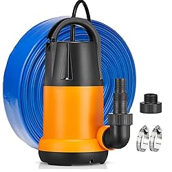 Limodot Submersible Water Pump With 25ft. Hose