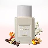 Ajmal Ode Tubéreuse Eau de Parfum for Women – 3.4 fl oz Oud Marquis Luxury Premium Floral Woody Perfume | Long Lasting French Fragrance | Made in France & Crafted in Dubai | Exclusive for USA