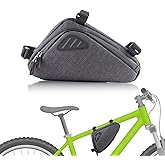 Bike Frame Bag, Waterproof Bicycle Triangle Frame Bags Detachable Top Tube Bag Bike Controller Bag Large Capacity Bike Access