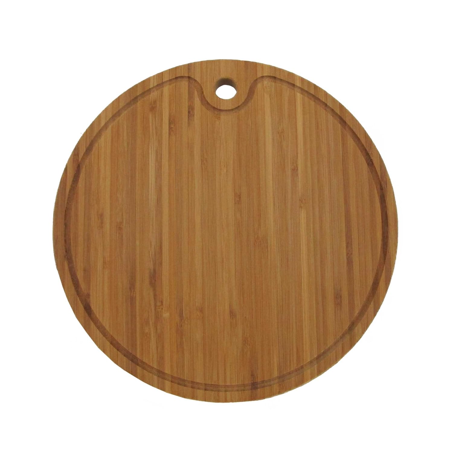 Bamboo Round Cutting Board 15" diameter x 0.75" thickness - 1 Piece